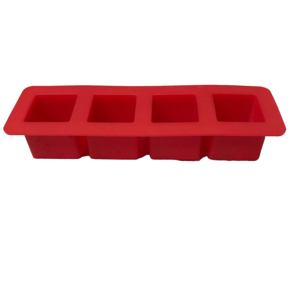Red Silicone Ice Cube Tray, Small Mini Mold